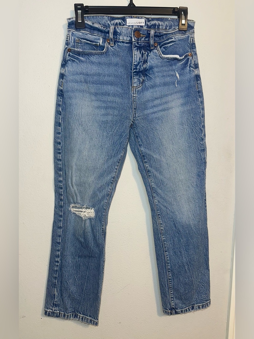 LOFT Blue Distressed Jeans
